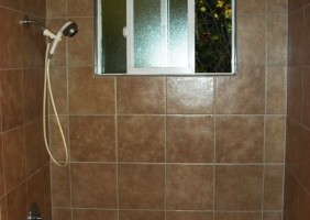 Custom Travertine Bathroom Tile Replacement