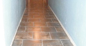 Custom Re-tiling of a Hallway