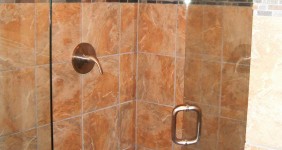 Custom Travertine Shower