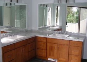 Bathroom Counter Top and Flooring